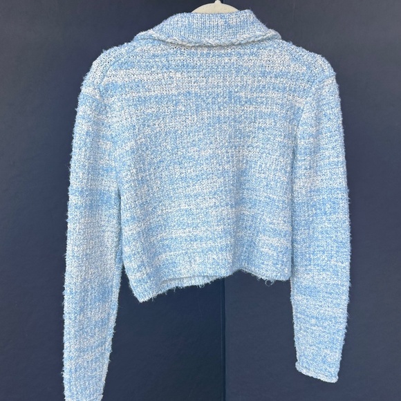 J.Crew Textured cropped lady jacket in space-dyed yarn - Picture 3 of 5